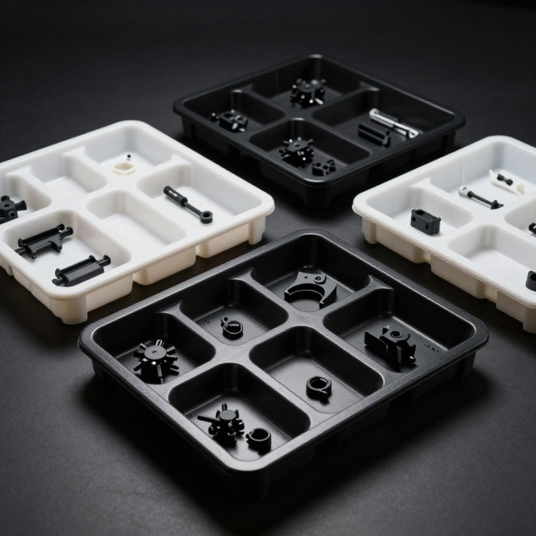 Precision material handling trays